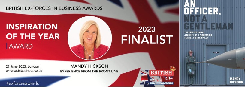 Congratulations to @MandyHickson, shortlisted as a finalist in the ‘Inspiration of the Year’ category at the 2023 Ex-Forces in Business Awards. Her book 'An Officer, not a Gentleman' is a brilliant read.
#veterans #raf #exforcesinbusiness #inspiringpeople