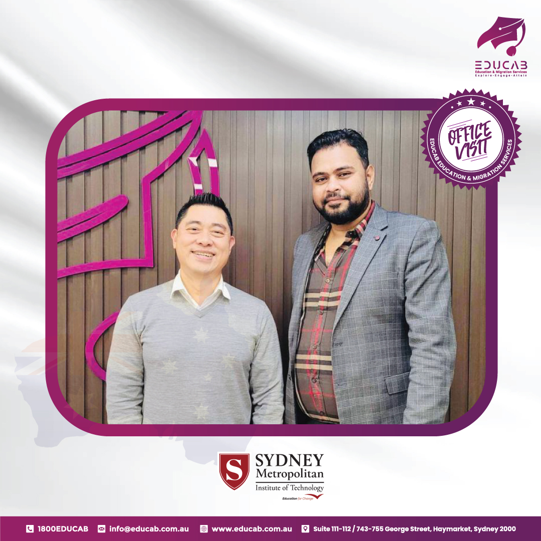 educabaustralia's tweet photo. 𝐓𝐡𝐚𝐧𝐤 𝐘𝐨𝐮 𝐅𝐨𝐫 𝐕𝐢𝐬𝐢𝐭𝐢𝐧𝐠 𝐔𝐬.

It was amazing to have visited at our premises and looking forward to many more.

𝗦𝗬𝗗𝗡𝗘𝗬 𝗠𝗘𝗧𝗥𝗢𝗣𝗢𝗟𝗜𝗧𝗔𝗡 𝗜𝗡𝗦𝗧𝗜𝗧𝗨𝗧𝗘 𝗢𝗙 𝗧𝗘𝗖𝗛𝗡𝗢𝗟𝗢𝗚𝗬.

CONTACT &amp; VISIT EDUCAB:
📲+61424205426

#educab #officevisit https://t.co/PnRdD1iIYA