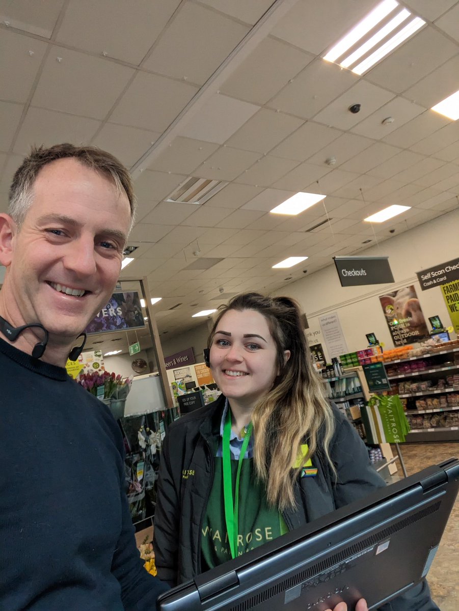 Huge thanks to the staff at <a href="/waitrose/">Waitrose & Partners</a> #Nottingham who returned my laptop this morning. Excellent #customerservice