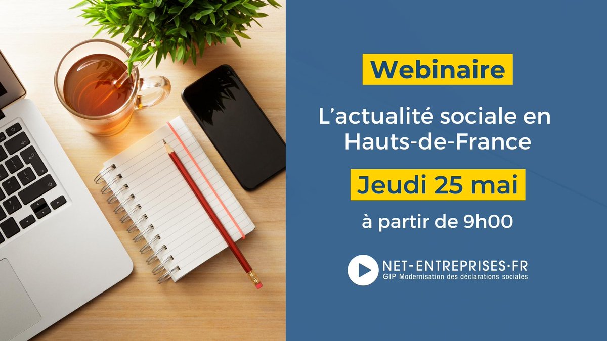 net_entreprises's tweet photo. Webinaire : Vos Comités Régionaux Net-entreprises Nord-Pas-de-Calais et Picardie vous accompagnent sur l'actualité sociale le 25 mai à partir de 9h !
â
Programme et inscriptions : https://t.co/ypgZ094Ebt
#NetEntreprises #Webinaire https://t.co/owt1JcIobl