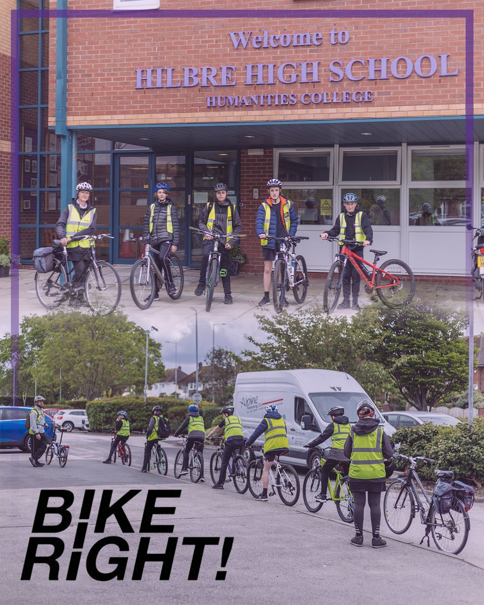 HilbreHighSch's tweet photo. Last week, 48 year 7&8 students participated in a cycling course, delivered by 'Bike Right'. The level 3 training aims to improve cycling skills and help develop techniques for tackling urban streets.
#hilbre #bikeright #roadsafety https://t.co/MFPncnKOzc