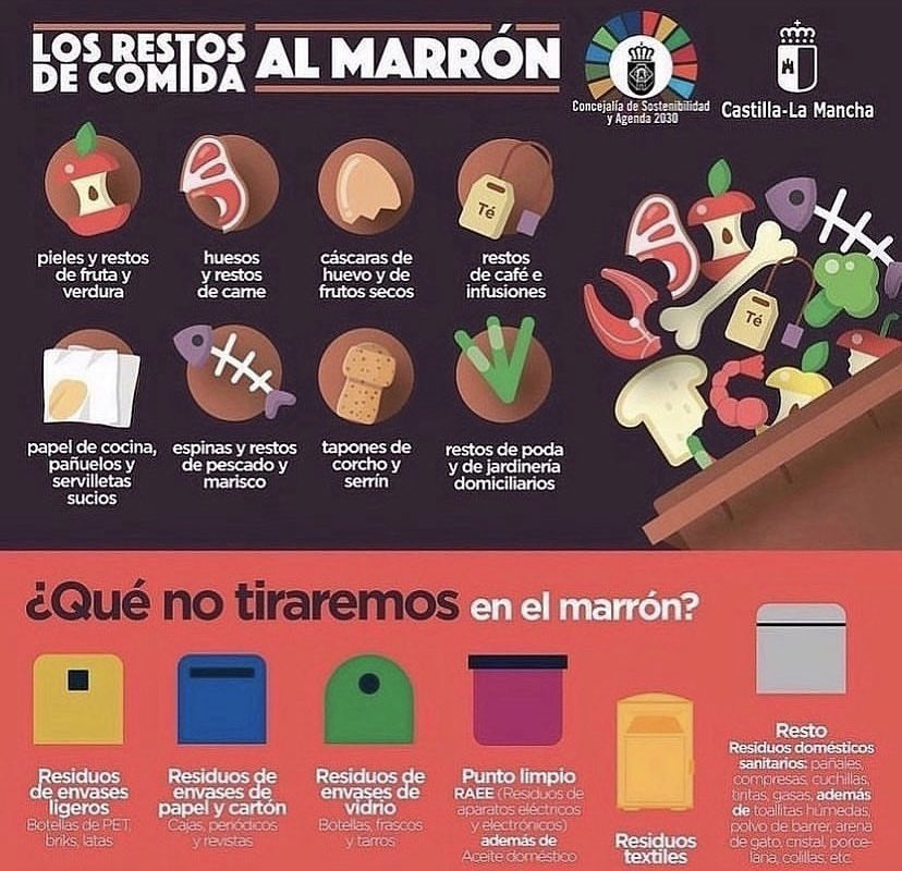 ♻️ No olvides que el contenedor marrón es muy importante para la recogida selectiva. Aquí, información sobre él ✌🏻 #sostenibilidad #medioambiente