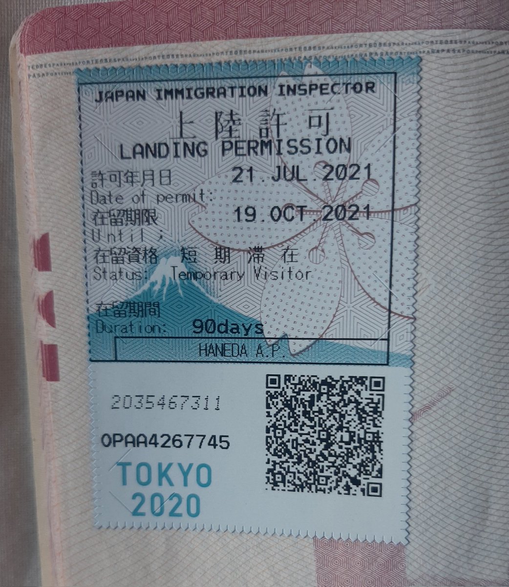 Abres el pasaporte y te vienen 1000 cosas a la cabeza. Como las 6 o 7 horas para llegar a este papelito... #Tokyo2020 ¿O no <a href="/PedroFullanaSER/">Pedro Fullana</a> <a href="/grangandhi/">Rafa Gandía</a> <a href="/JuanbautisSimon/">Juan Bautista</a> <a href="/sheredia70/">Sergio Heredia</a> <a href="/JesusMinguezAS/">Jesús Mínguez</a> <a href="/gerardtribune/">gerardo riquelme</a> <a href="/mariaguixa/">Maria Guixà</a> <a href="/davidclupes/">David Clupés</a> <a href="/NachoPhoto/">Nacho Casares</a> etc etc...?