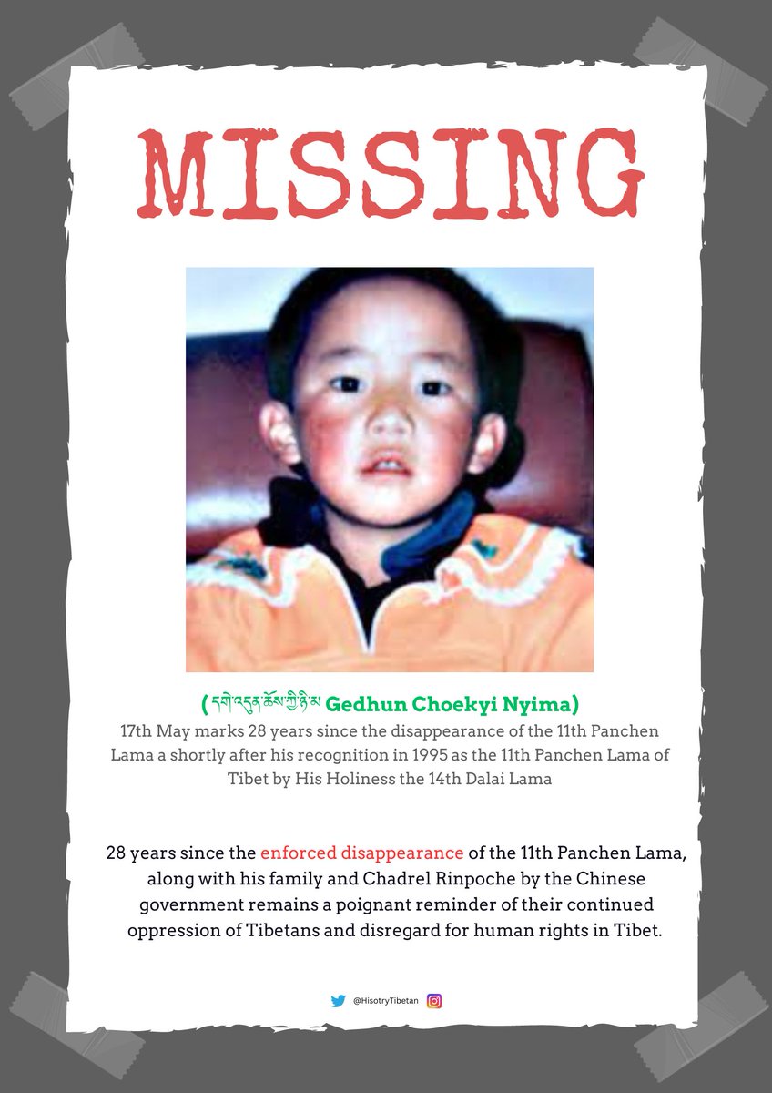 HistoryTibetan's tweet photo. Panchen Lama regarded as a manifestation of the Buddha Amitabha.
#MissingSince1995 #IsHeAlive #freepanchenlama https://t.co/q8dpaMOmLz