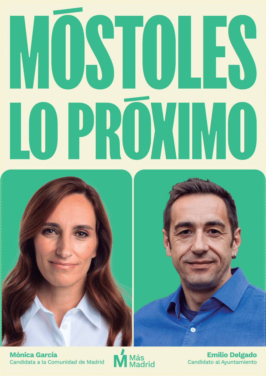 En #Móstoles y en la #ComunidadDeMadrid vota por la #EcologiaPolitica #VotaVerde 

#LoPróximo es:
@MMadridMostoles @MasMadrid__ 
@EquoMostoles @equomadrid