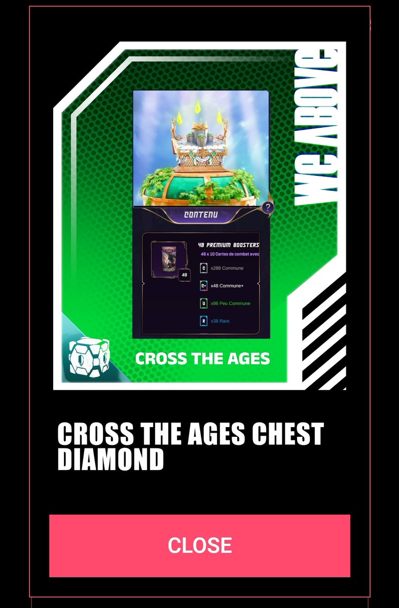 For my first diamond box in #loyal3program from @weaboveofficial, i got a diamond chest from @CrossTheAges . It's good to get prize just by holding #nft 💪