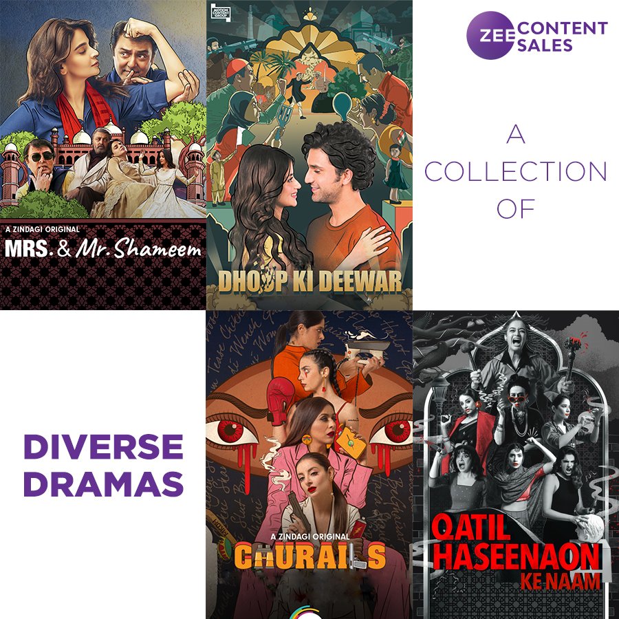 With diverse genres &amp; unique story plots, the only thing these shows have in common is they are incredibly gripping &amp; entertaining.

To screen their trailers &amp; license them, connect with us on contentsales@zee.com

#Dramas #Shows #Romance #Thriller #Comedy #ZeeContentSales