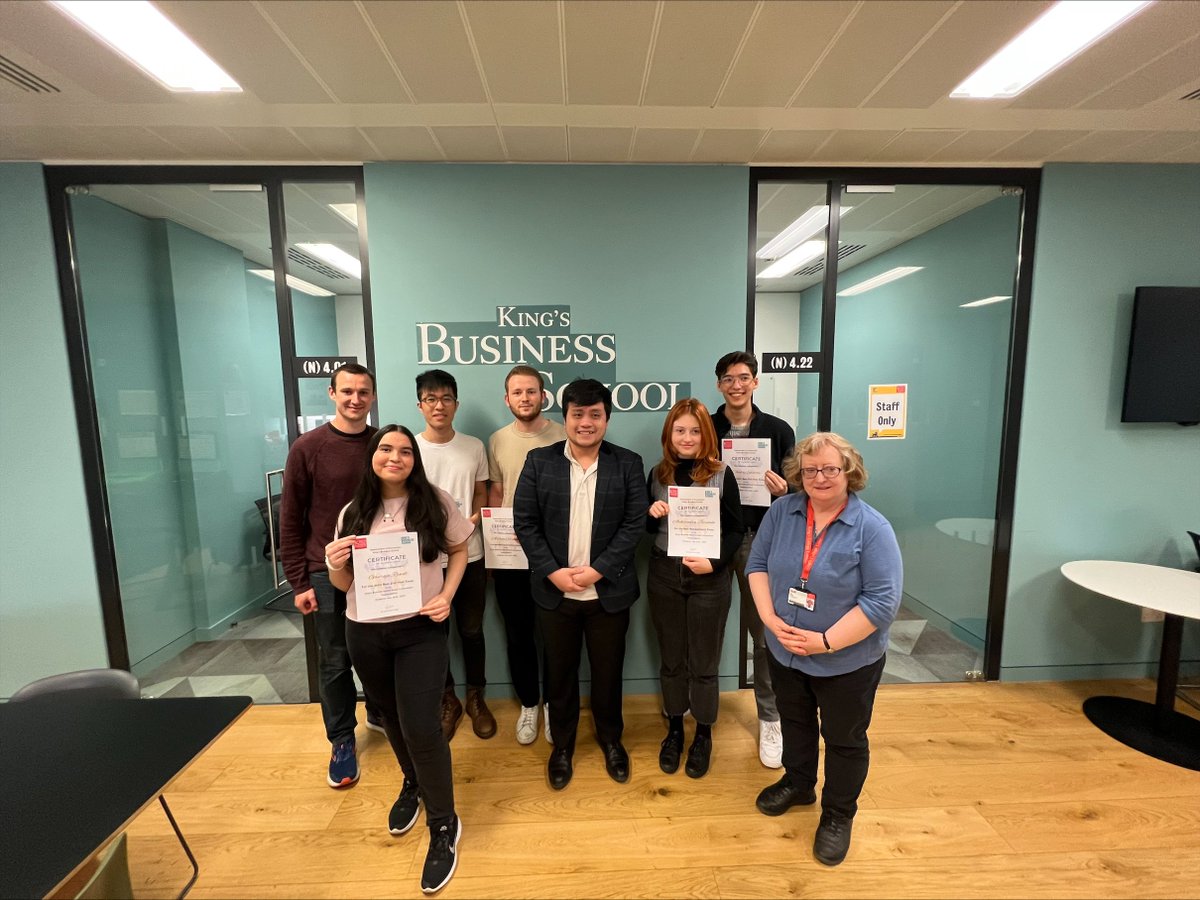 Jack Fosten (@jackfosten) on Twitter photo Congratulations to the 6 winners of the first KBS Essay Competition <a href="/kingsbschool/">King's Business School</a> 🎉
Sustainability theme was mastered by Arthur, Caiyi, Gauraja, Chakri, Zhe Yi, Aleksandra
Thanks to the brilliant <a href="/CanhDangEcon/">Canh Thien Dang</a> for organising
Honoured to be at the awards ceremony yesterday Congratulations to the 6 winners of the first KBS Essay Competition <a href="/kingsbschool/">King's Business School</a> 🎉
Sustainability theme was mastered by Arthur, Caiyi, Gauraja, Chakri, Zhe Yi, Aleksandra
Thanks to the brilliant <a href="/CanhDangEcon/">Canh Thien Dang</a> for organising
Honoured to be at the awards ceremony yesterday