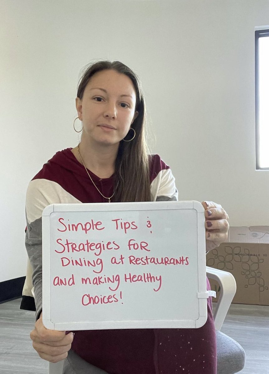 gadsoncarter's tweet photo. Simple tips and strategies for dining at restaurants and making healthy choices !!! https://t.co/KRNsIxgpdK