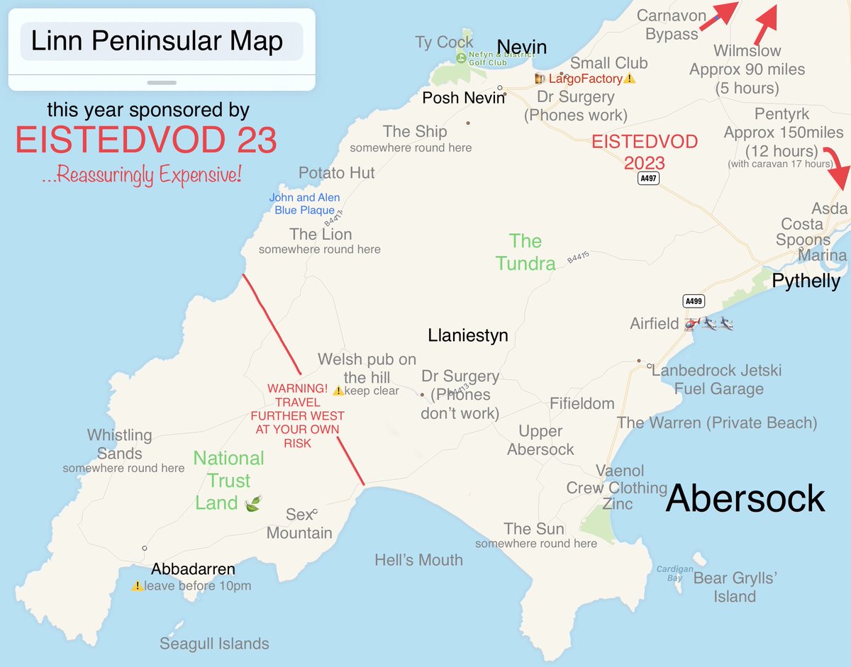 SetCheshire's tweet image. Launching today in time for the holiday season!
The @SetCheshire 2023 tourist map for The Linn Peninsular - kindly sponsored this year by @Eisteddfod_eng
Please share to promote this lovely part of Britain.