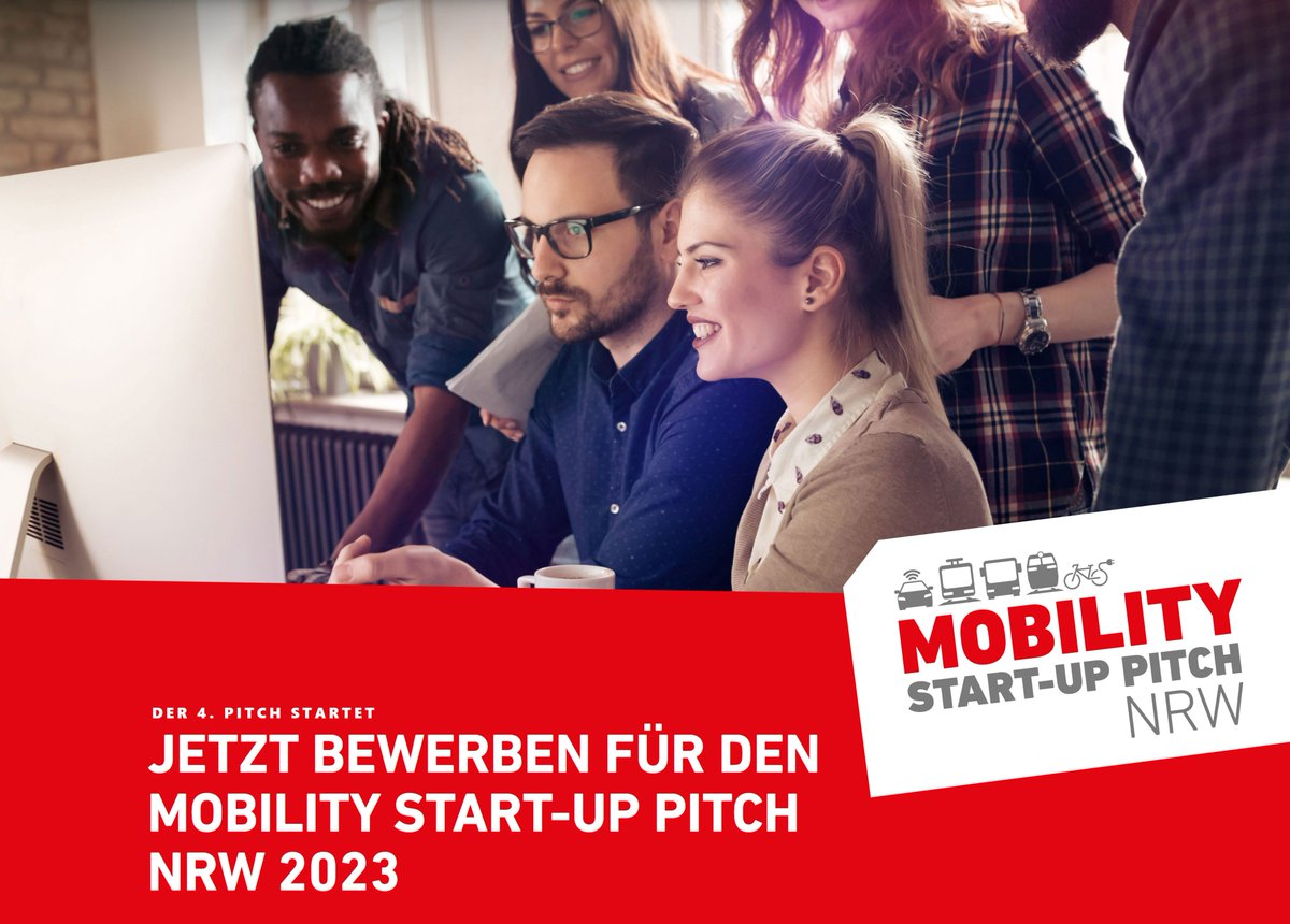 Ihr wollt mit eurem #startup  im nordrhein-westfälischen #ÖPNV-Markt durchstarten? Dann bewerbt euch jetzt für den 4. Mobility Start-up Pitch! 

Alle Infos und Anmeldung unter: startup-pitch.nrw