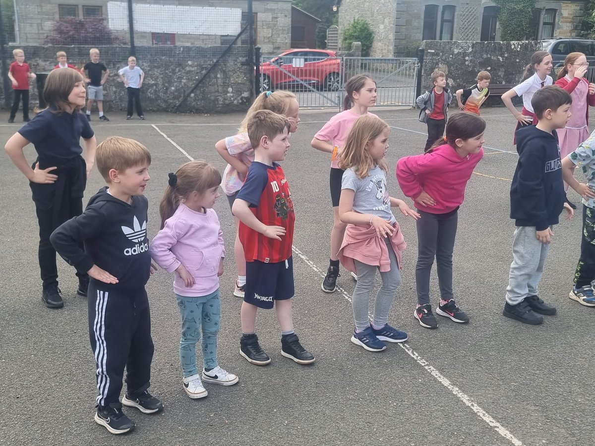 LadybankPS's tweet photo. We’re having a great Health week this week. We had a Danceathon yesterday afternoon - our dance club know how wonderful dancing is for our well-being! #HealthWeek #Dance #DancingKids #HappyKids https://t.co/F9RHh7G1If