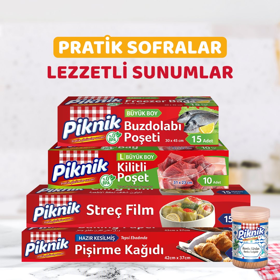 Lezzetli, şık ve pratik sofralar hazırlamak Piknik ile çok pratik!
Sipariş vermek için komsu.com’agelin.

#Piknik #PratikÇözümlerSunar #Sofra