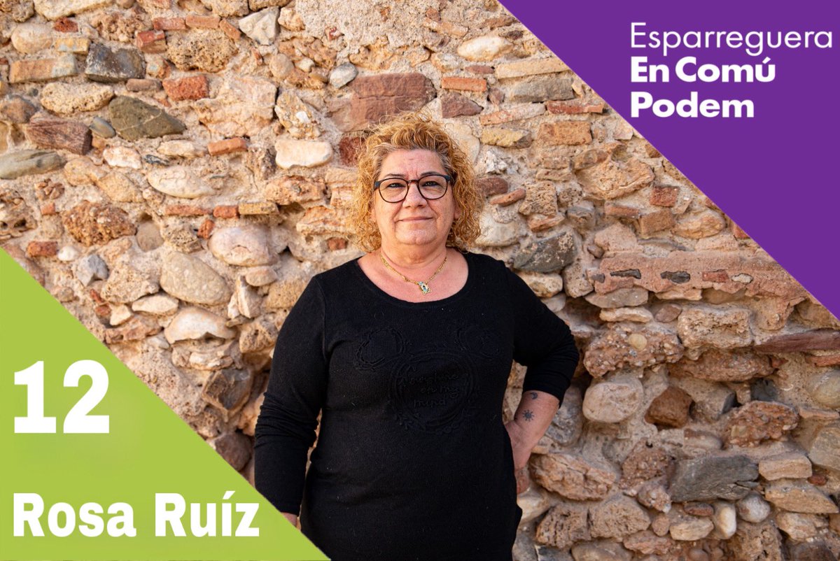 esparregueraECP's tweet photo. Coneix la nostra llista  @esparregueraECP per a les #EleccionsMunicipals2023 del #28maig #Esparreguera🗳️

1️⃣2️⃣ Rosa Ruíz

#sumatalsentitcomu
#sumatalesquerraverda
#encomupodem https://t.co/J1gwslsgXt