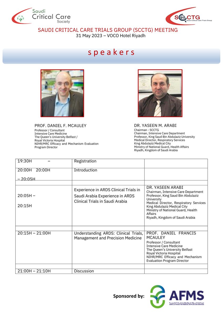 The Saudi Critical Care Society On Twitter Scctg Meeting On May 31