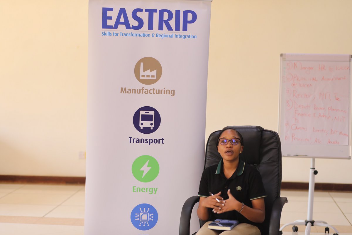 EASTRIPSTI's tweet photo. Communication officers from Regional Flagship TVET Institutes, supported by EASTRIP, undertake simulated press conferences with media as part of communication training on promoting a positive image of #TVET
#SkillsForLife https://t.co/u9Osovde3K
