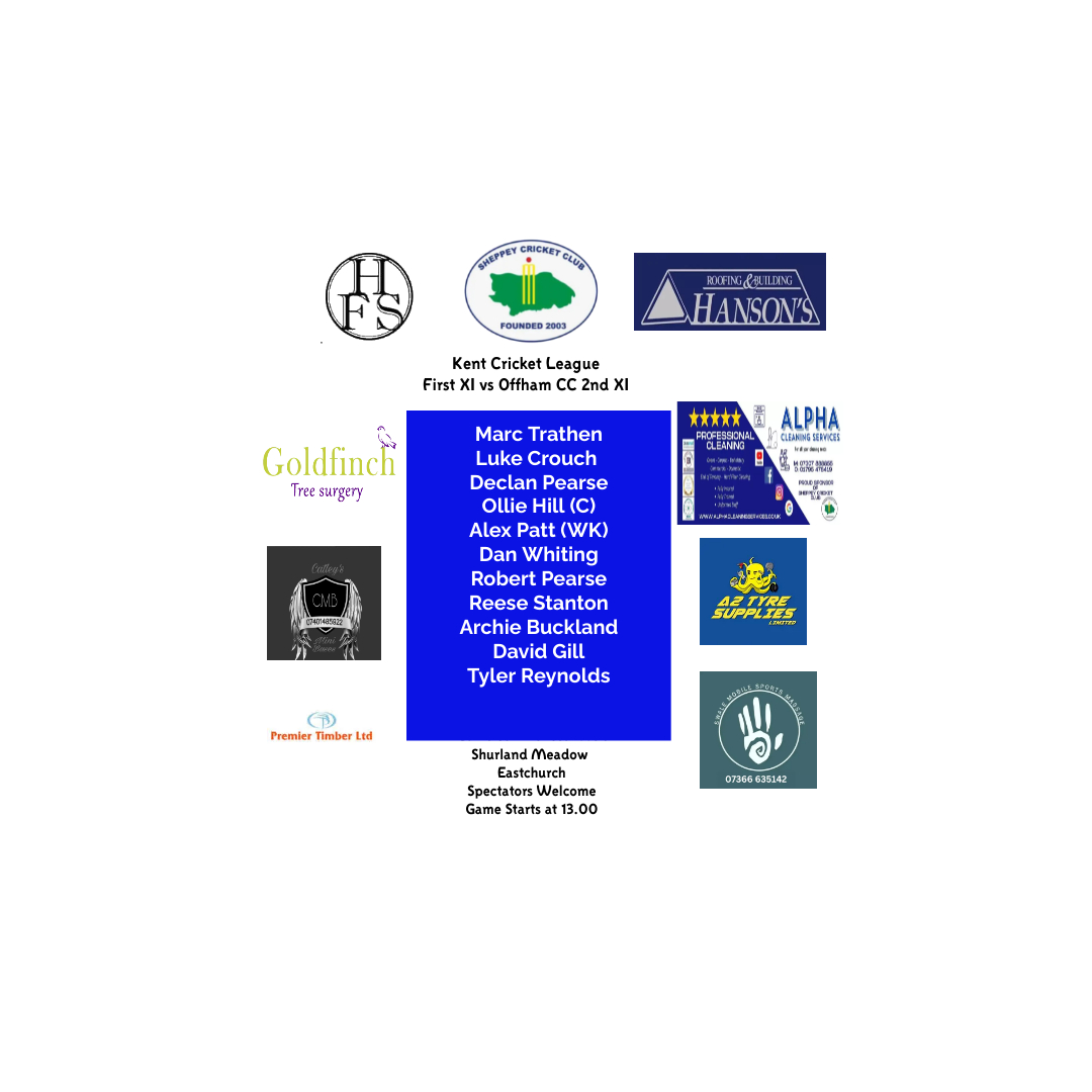 After a terrific bowling performance last weekend, the First XI are at home this Saturday vs Offham CC 2nd XI.