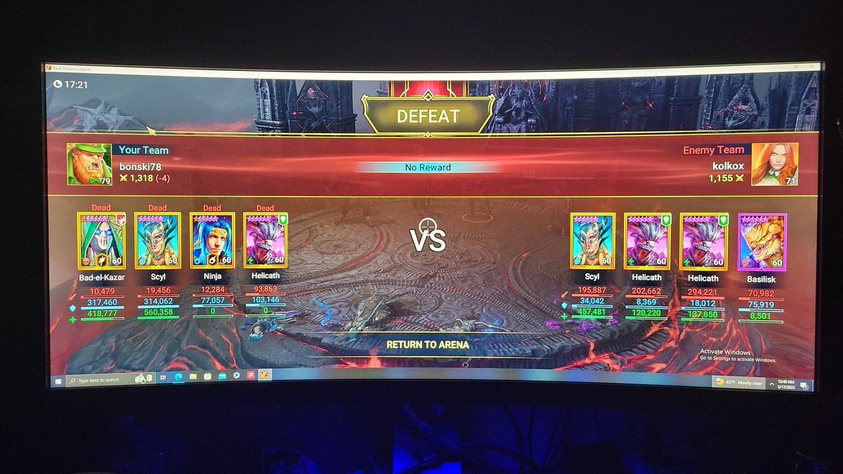 SamBoner's tweet photo. @plarium @HellHadesTV @CWA Silver one come on guys. Live arena sucks. There's no way this is fun Or rewarding. https://t.co/7zBgrNOzZF