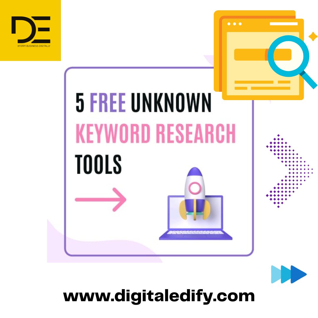 DigitalEdify's tweet photo. Struggling for the appropriate keywords for your website and domains, Check out these free keyword research tools and make your work more easy and refined.

Follow for more: DIGITAL EDIFY
.
.
#keyword #research  #optimisation #tools #DE #digitaltransformation #webservices https://t.co/R1zyRQPQvV