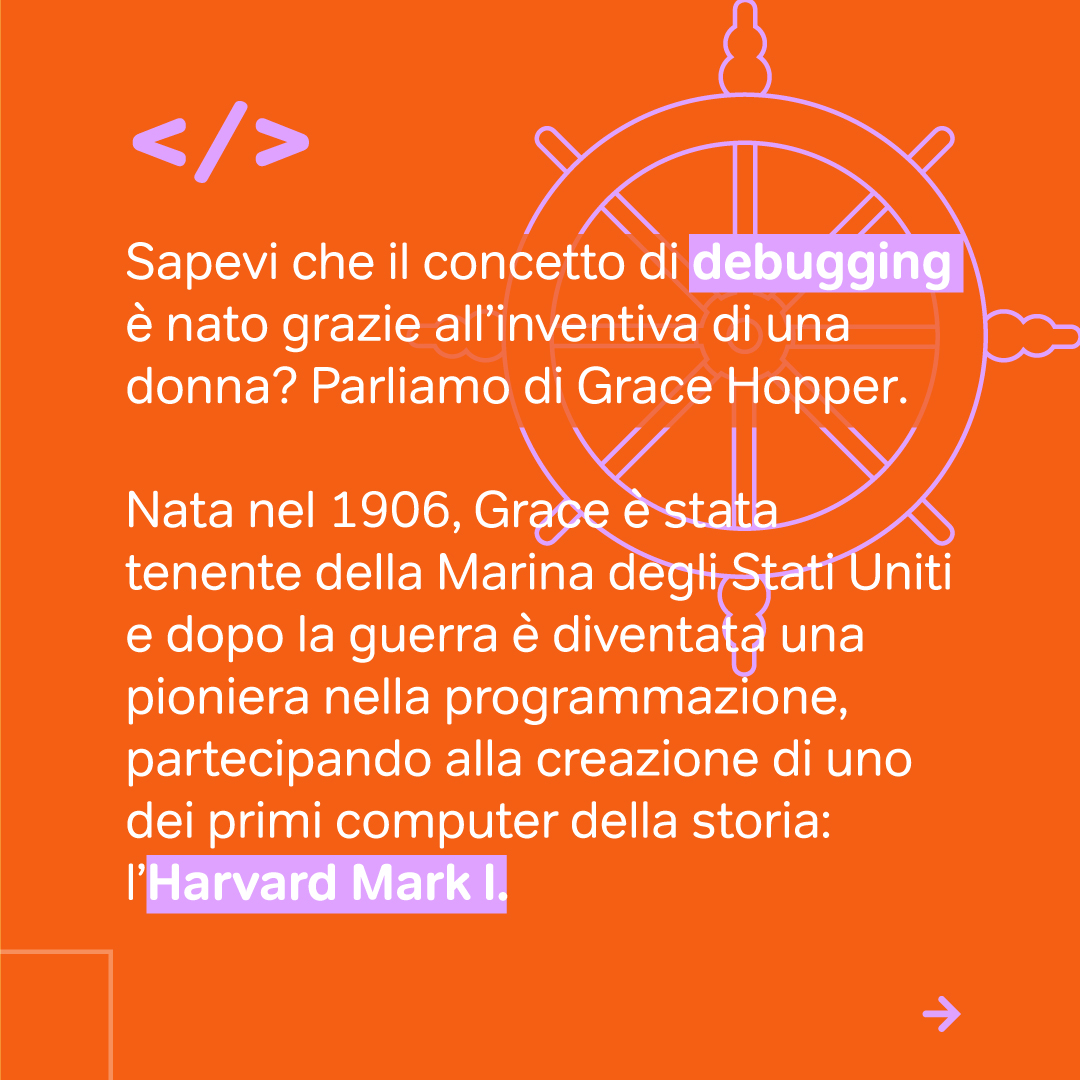 eossolgroup's tweet photo. Grace Hopper ha contribuito alla creazione di uno dei primi computer, e grazie a lei il termine “bugging” è entrato nel vocabolario dell'informatica✨

E tu? Se sei una/un Software Developer candidati 👇
https://t.co/yFLWbvMix5

#WomenInSTEM #GraceHopper #TechJobs https://t.co/DGwU2BQyBU