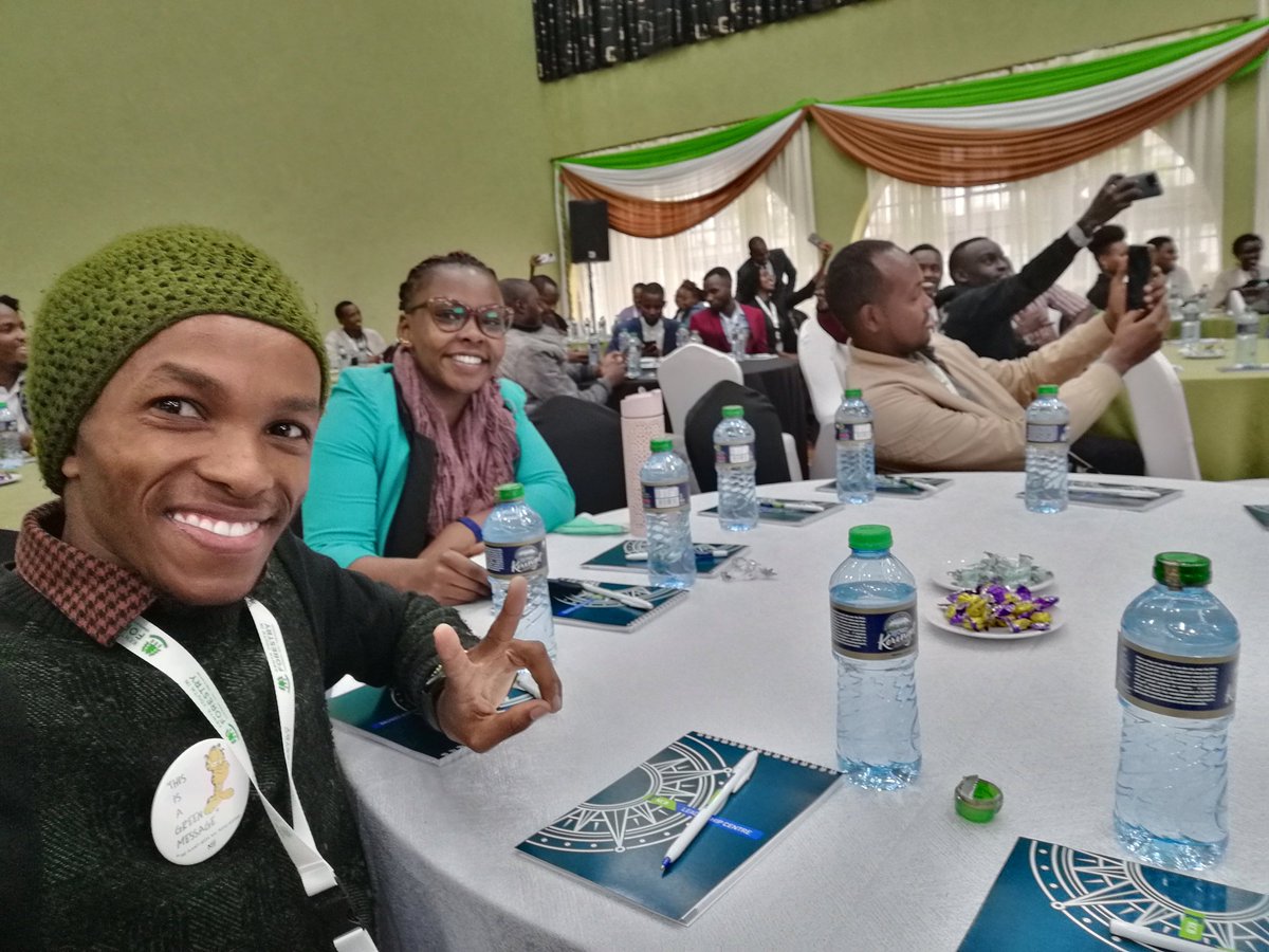 Selfie moment at the #Kenyayouthinforestryconference