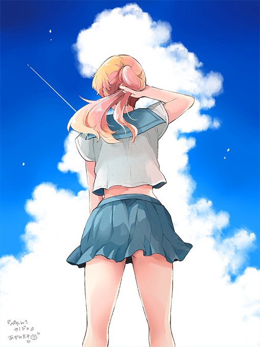 スカートみじかくしすぎたなと線描いた後におもいました 