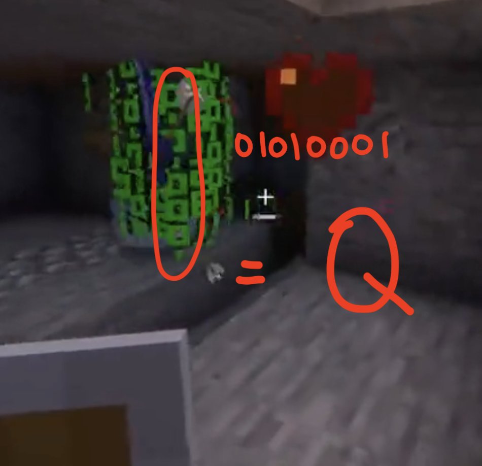 eveleniii's tweet image. someone's probably done this already BUT i was bored so. there are 4 lines of binary code in the binary monster's skin.
clockwise, they are: 01010001, 01010011, 01001101, 01010000.
want to know what letters those translate to?
Q. S. M. P.