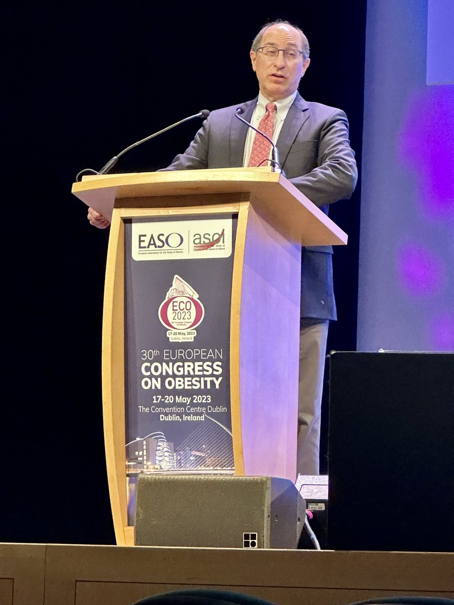 Professor Lee Kaplan: During most of adult life, the body defends a fat mass set point #ECO2023