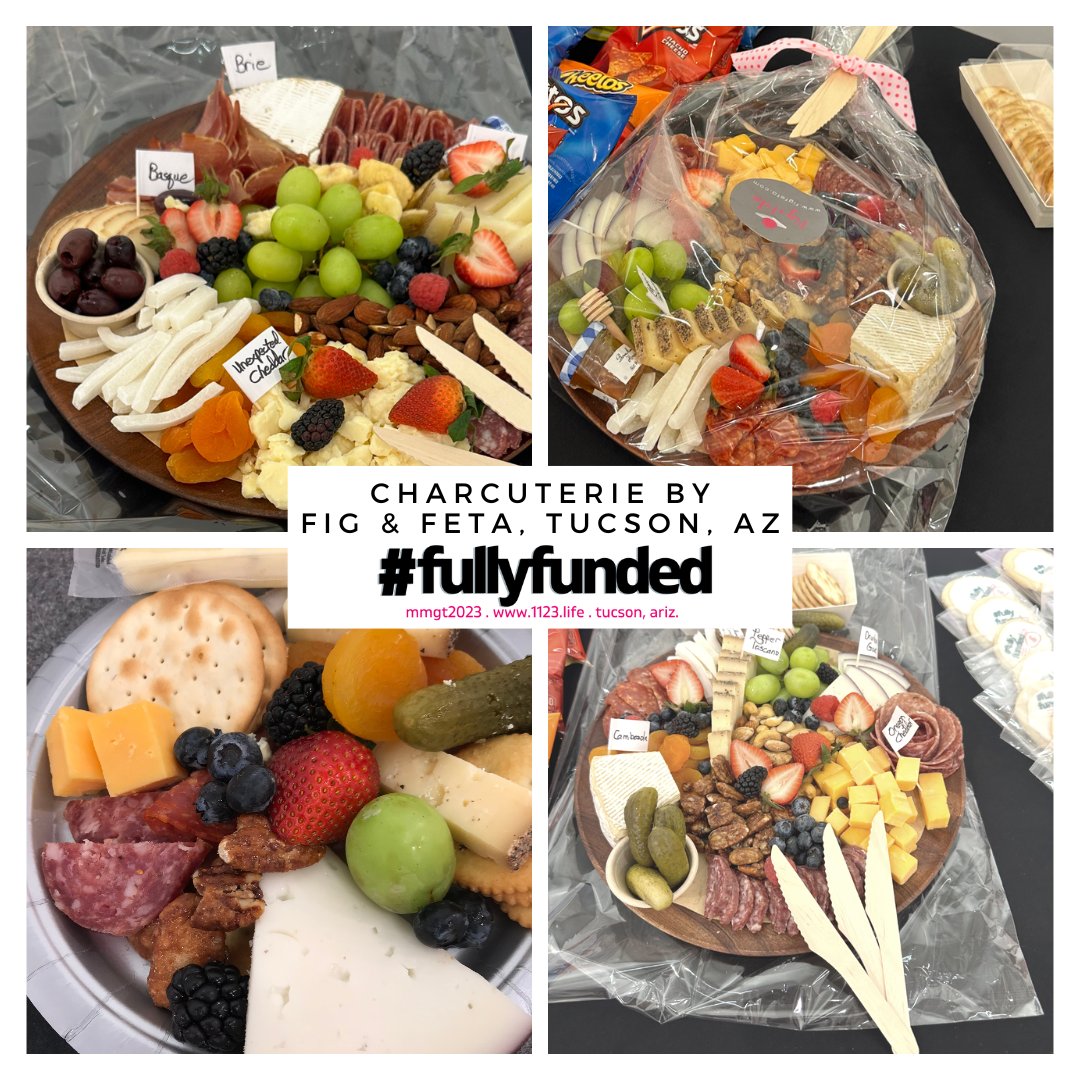 Big THANK YOU & BLESSINGS to Jill of Fig + Feta, #Tucson, AZ for the #charcuterie boards she made for the 2nd annual #MyMoneyGrowsonTrees conference - #FullyFunded - April 2023. 

They were beautiful and delicious. Excellent quality products and made with obvious love, care and…