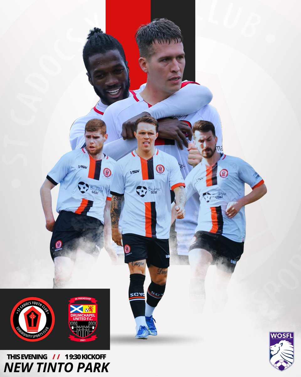 𝗜𝘁'𝘀 𝗠𝗮𝘁𝗰𝗵𝗱𝗮𝘆 ⚽️💥

Midweek football at New Tinto Park this evening for @OfficialWoSFL #FirstDivision action. A promotion push for both teams who are vying to play #PremierDivision football next season. We need you all down to give the boys another push. 

#STCDRU |