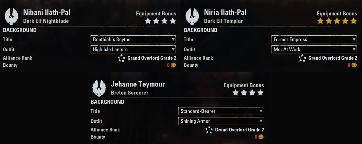 degonyte's tweet photo. After a long grind aided by the Whitestrake's Mayhem event, I got my third character (Sorc) to alliance rank 50! Now it's time to play some other classes again...
#ElderScrollsOnline #ESO #ESOFam #ScribesOfFate #Cyrodiil https://t.co/hpYmGHp5bs