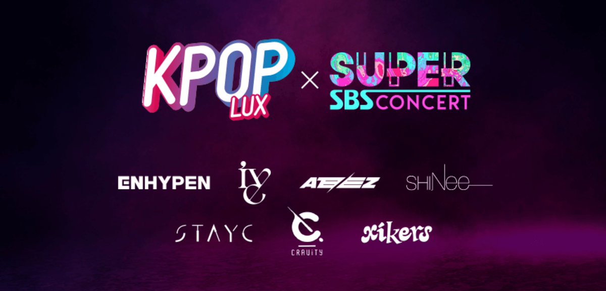 koreaonreview's tweet photo. ¡Ya tenemos los artistas confirmados para KPOP LUX en Madrid! 

https://t.co/19P12tq8Ca

- ENHYPEN
- IVE 
- ATEEZ
- SHINEE
- STAYC
- CRAVITY
- XIKERS https://t.co/2fcYkGBY0U