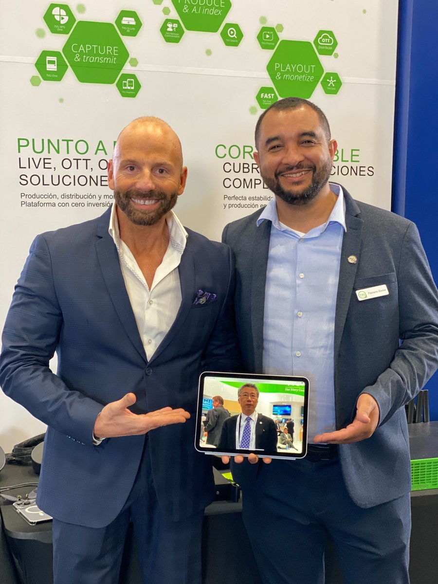 TVUNetworks's tweet photo. We're on a global tech tour! 🌍💼 We're live at not one, not two, but three major events: Dubai's #CABSAT, #Tecomtel, and Seoul's #KOBA. It's a busy time for us, but we wouldn't have it any other way. https://t.co/nMktlM0PTo