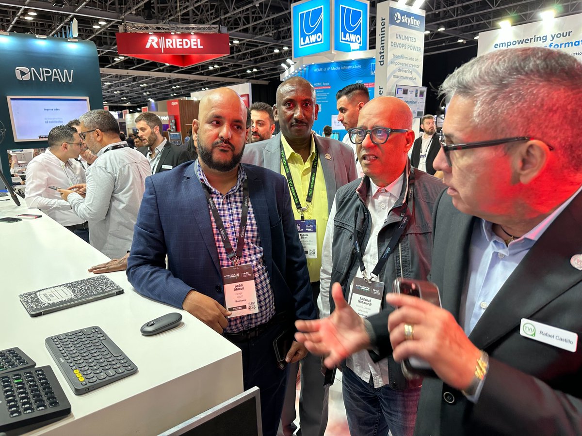 TVUNetworks's tweet photo. We're on a global tech tour! 🌍💼 We're live at not one, not two, but three major events: Dubai's #CABSAT, #Tecomtel, and Seoul's #KOBA. It's a busy time for us, but we wouldn't have it any other way. https://t.co/nMktlM0PTo
