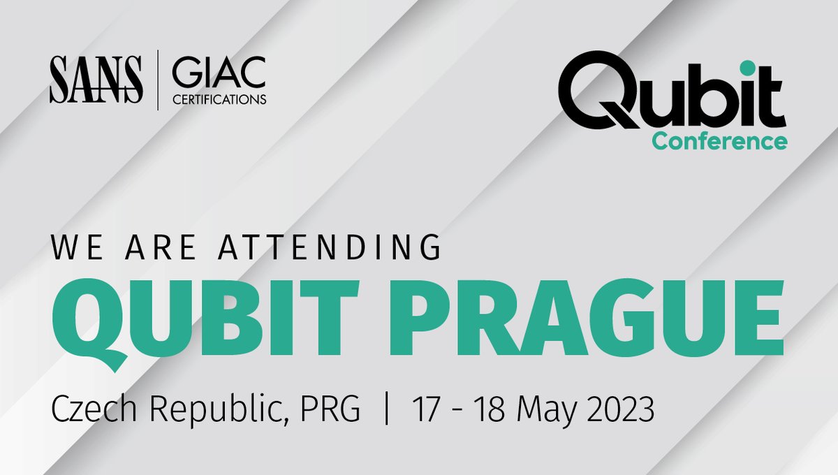 SANSEMEA's tweet photo. We're exhibiting at Qubit Conference in 🇨🇿 Prague, Czech Republic this week! 

Also, attending? 👋 Meet our team onsite to learn more about the latest advancements in #Cybersecurity training. 

https://t.co/eQ3cFkDxuB

@QuBitCon #SANSTraining #QubitConference https://t.co/xnZoMduoTH