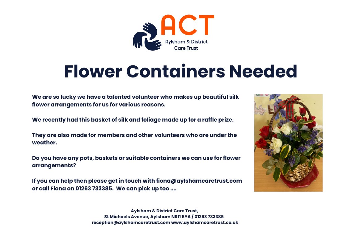 Please can anyone help us #volunteers #flowerarranging