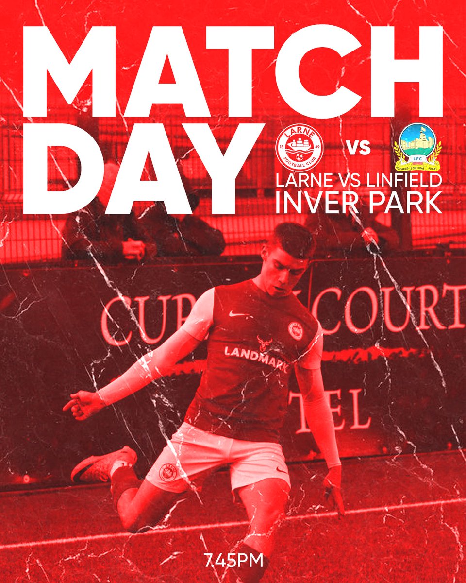 larnefc's tweet photo. A 𝐭𝐨𝐩 𝐭𝐰𝐨 clash at Inver 🔥🔴

Entry is free for all supporters 🆓

#WeAreLarne #ForTheTown https://t.co/tqBHY9b9QS
