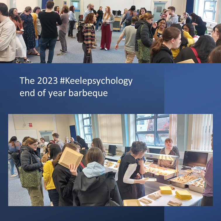 KeelePsychology's tweet photo. This time last week our staff and students came together to celebrate the end of the academic year at the 2023 End of Year Barbeque.
Were you there? Can you spot yourself in one of the pictures?
#psychology #keelepsychology #bbq #friedfood #keeledifference #keele https://t.co/qC3ojJrAlm