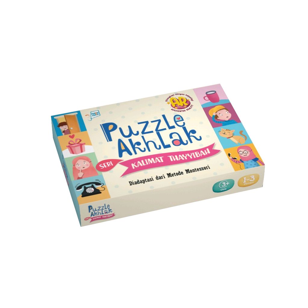 Zeizeita's tweet photo. Cek [Mizan] Puzzle Akhlak Kalimat Thayyibah 4D Augmented Reality - Metode Montessori dengan harga Rp35.000. Dapatkan di Shopee sekarang! https://t.co/lRIYyVCpo0 https://t.co/FutcrVXFrx
