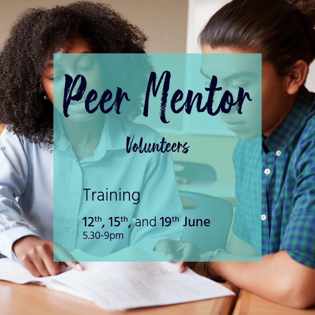 This summer, become a volunteer! We're looking for empathetic, committed, and  problem-solving individuals to be peer mentors to the young people we work with. Join our training course and contribute to reducing social exclusion amongst young people.

👉 ow.ly/WFeU50LYzRt