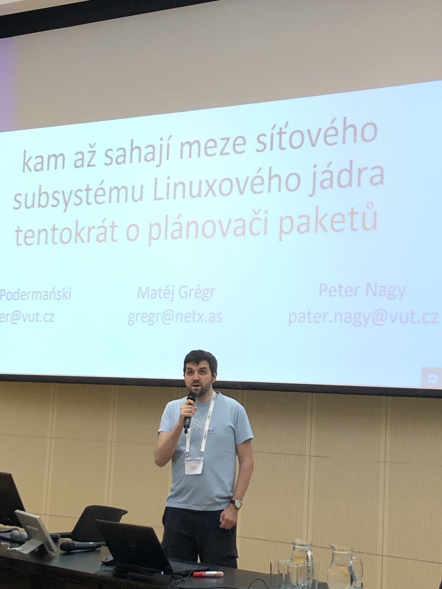 CSNOG_EU's tweet image. Ondřej Caletka zahajuje druhý den setkání #CSNOG2023. Prvnim přednášejicím je Tomáš Podermaňski z CESNETu. #CSNOG #NOG