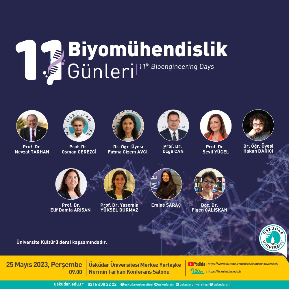 bioengtec's tweet photo. Our club contunie their events without lowering the speed. 11th Bioengineering Days will be held at Altunizade Central Campus of Uskudar University on the 25th of May. We are welcoming everyone who is enthusiastic about bioengineering to our fruitful event! #uubioeng
@uskudaruni https://t.co/x74TbzwUtY