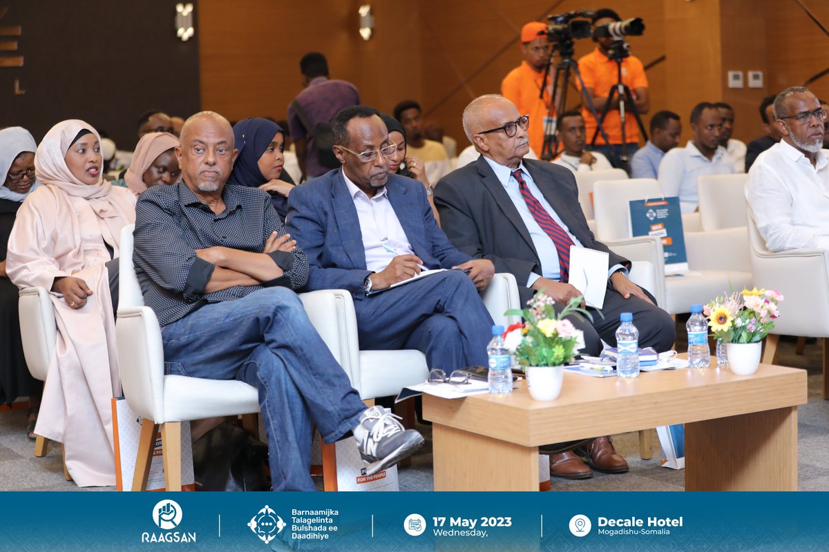 Daadihiye_'s tweet photo. It's a full house at our #Daadihiye #CitizenEngagement launch this morning, with H.E @AhmedMoFiqi, the Minister of @MoIFARSomalia, Gen @ZakiaHussen, the Deputy Police Commissioner, H.E. @AbdusalamHOmer, the Presidential Special Envoy for EAC and, H.E @AmbAmerico. https://t.co/AwKASNsBb9