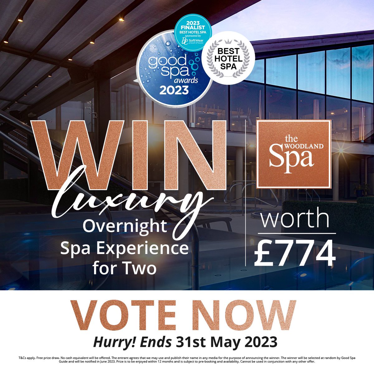 TheWoodlandSpa's tweet image. Nominate &amp;amp; Win in this years’ @GoodSpaGuide Awards! Visit goodspaguide.co.uk/awards and select ‘The Woodland Spa’ for BEST HOTEL SPA and enter our prize draw to win a luxury overnight spa experience for two!

#goodspaguide #besthotelspa #spaday #spatime #love #spabreak @burnleycouk