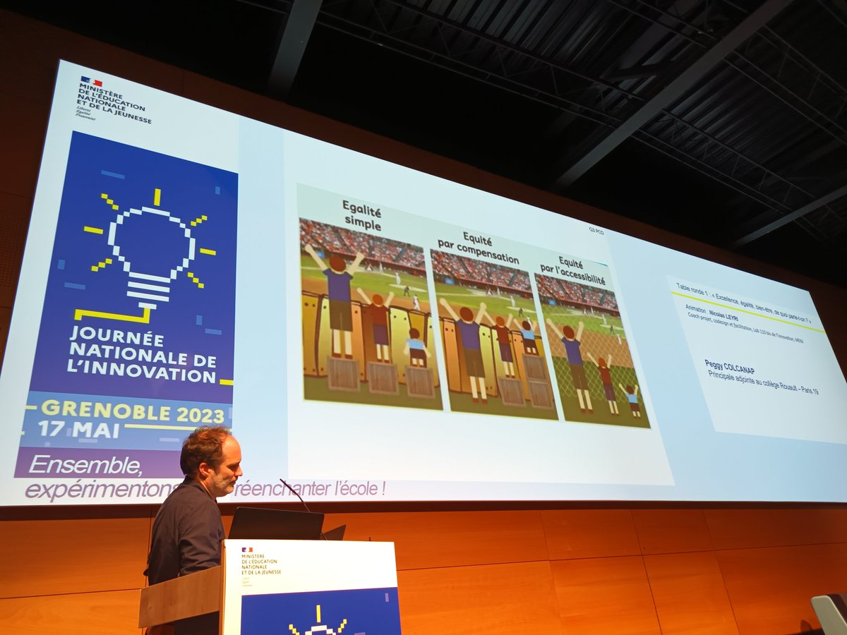 La conception universelle des apprentissages #CUA est un moyen pour permettre aux élèves d'aller vers l'excellence.  #JNI23 
#Tableronde1 Excellence,  égalité, bien-être <a href="/colcanap/">Colcanap Peggy</a>