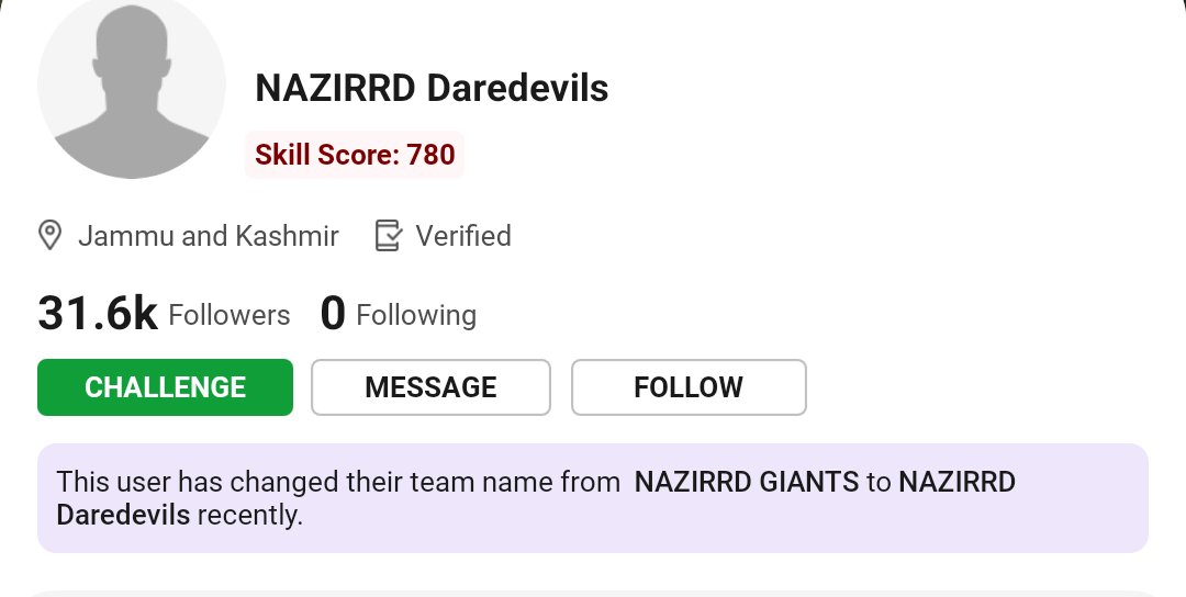 Jilx6's tweet photo. @Dream11 @mipaltan Great example of" you are greatest  fraud"
Dream 11 put his first team name  nazirrd giants then he changed 😂😂😂😂 https://t.co/BA1zkhHUuH