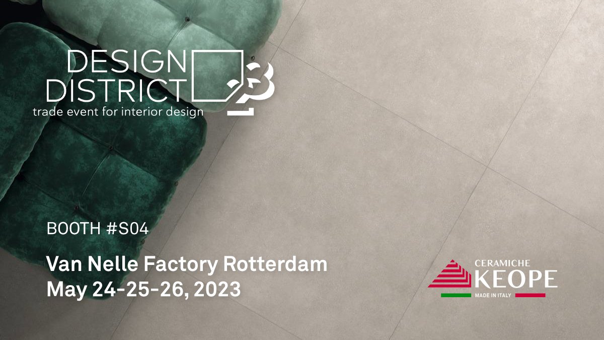 ceramichekeope's tweet photo. 🤝🇳🇱 Meet Keope @DesigndistrictA More than 200 of the most important brands in the sector will be present at the Van Nelle Factory. It will be a great pleasure to present our new products during this unmissable event! #DesignD2023 #DesignDistrictNL #designdistrict #vannelle https://t.co/joDpdAuGMj