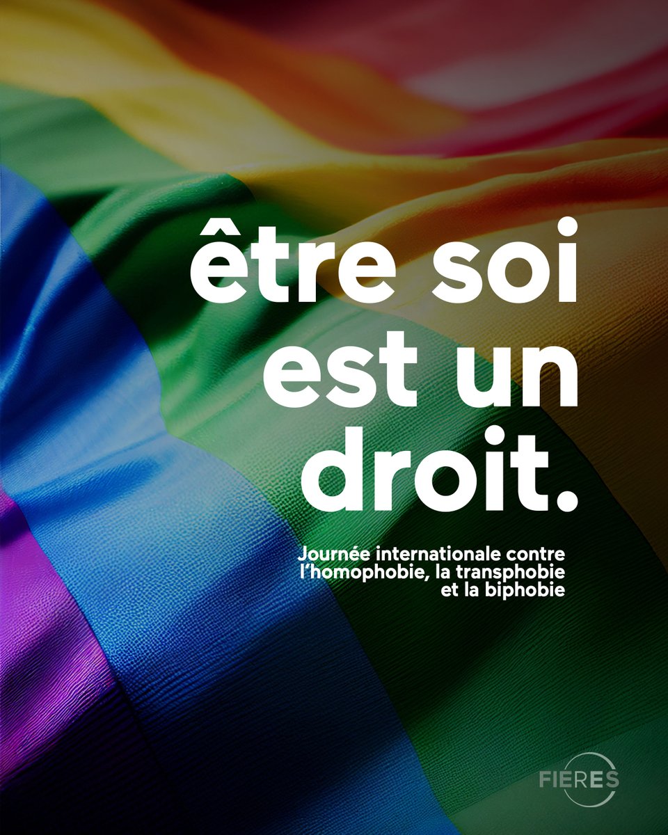 🏳️‍🌈Parce que l'homophobie, la transphobie et la biphobie ne sont pas et ne seront jamais des « opinions », la lutte continue.

Le #17mai et chaque jour de l'année.