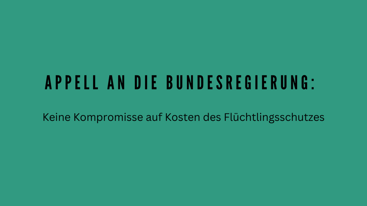 BaffeV's tweet photo. Gemeinsam mit über 50 Organisationen fordern wir in einem Appell an die Bundesregierung: #KeineKompromisse auf Kosten des Flüchtlingsschutzes, dafür menschenwürdige und faire Asylverfahren und echte Solidarität! Unser Statement: https://t.co/gtsynlzdbw #GEAS https://t.co/B7rNl30XDr