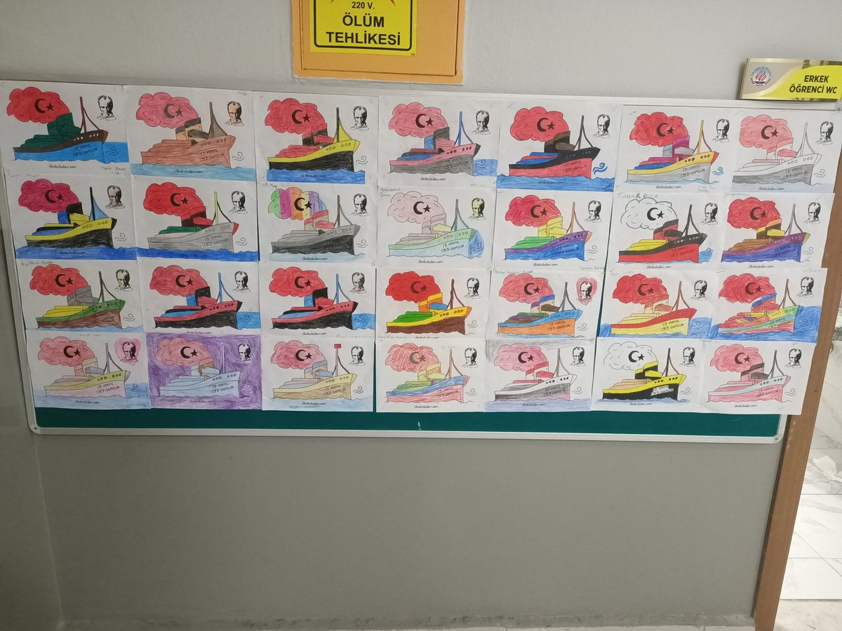 19 Mayıs Atatürk'ü Anma Gençlik ve Spor Bayramı haftasında koridorlarımızı süsledik.Bayramımız kutlu olsun.